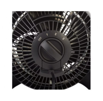 Ventilateur WOOZOO compact fixe noir 23m²