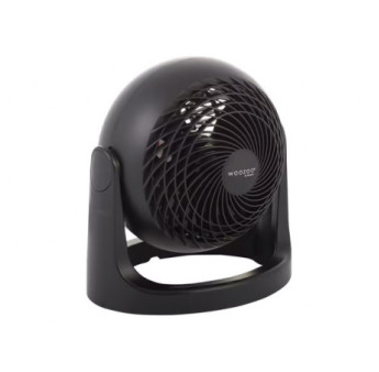 Ventilateur WOOZOO compact fixe noir 23m²