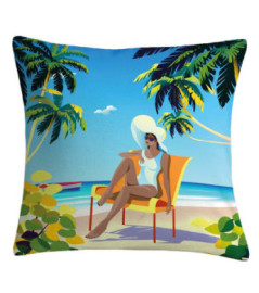 Coussin outdoor STOF OUTREMER 45x45cm