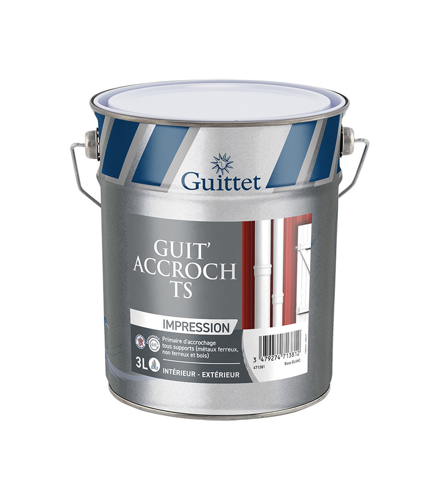 Peinture GUITTET Guit'Accroch TS blanc 3L