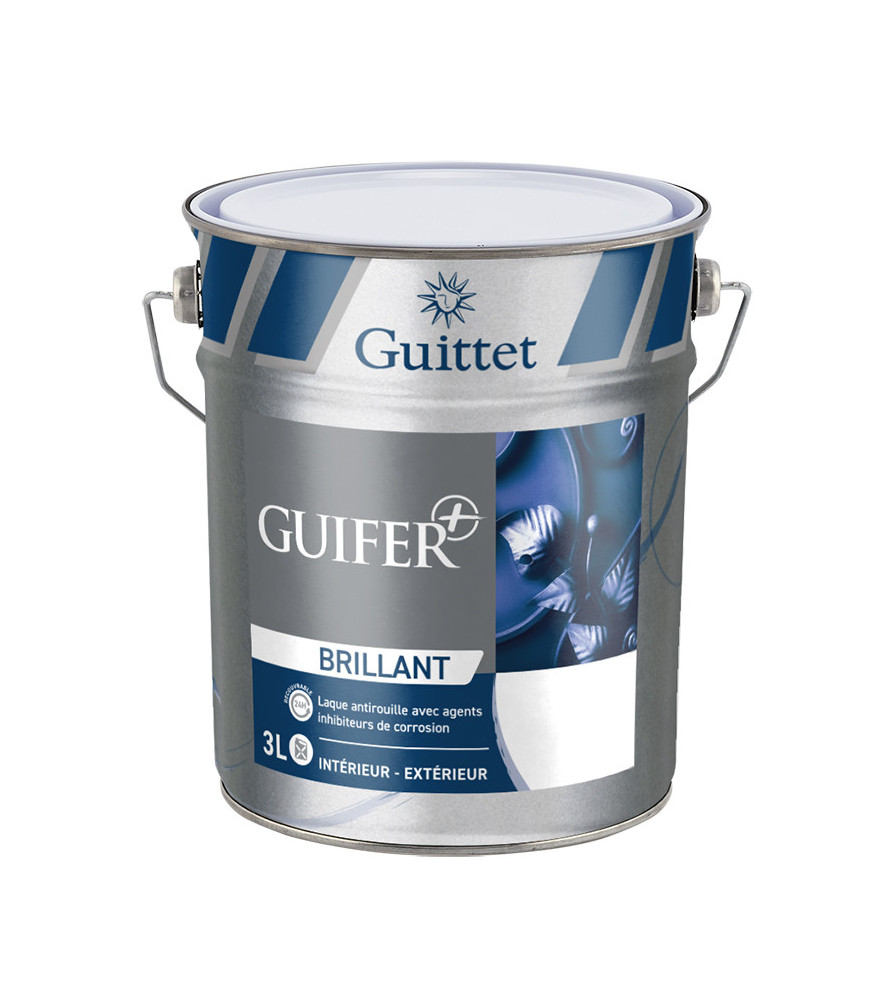 Peinture GUITTET Guifer + demi-brillant blanc 3L