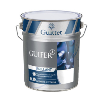 Peinture GUITTET Guifer + demi-brillant blanc 3L