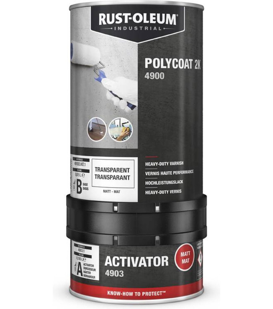 Vernis RUST-OLEUM Polycoat 2K mat kit 1L