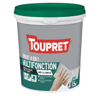 Enduit 4en1 multifonction pâte TOUPRET gamme les Essentiels 1,5kg