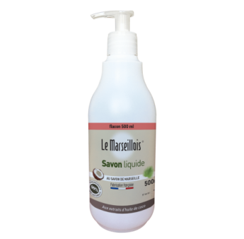 Flacon vide Savon Liquide de Marseille LE MARSEILLOIS 500ml