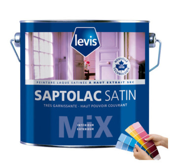 Peinture LEVIS Saptolac satin blanc 1L