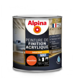 Peinture acrylique mat ALPINA 0,5L vermillon