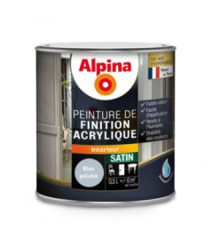 Peinture acrylique satin ALPINA 0,5L bleu polaire