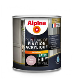 Peinture acrylique satin ALPINA 0,5L vieux rose