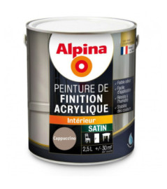 Peinture acrylique satin ALPINA 2,5L cappuccino