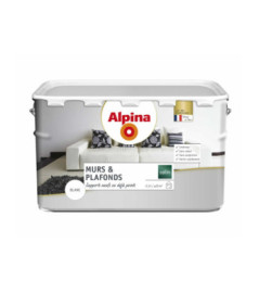 Peinture ALPINA murs & plafonds satin blanc 2,5L