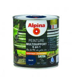 Peinture multisupport 6en1 satin ALPINA 0,5L encre