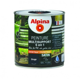 Peinture multisupport 6en1 satin ALPINA 0,5L orage