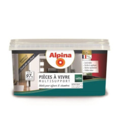 Peinture pièces à vivre satin ALPINA 2,5L émeraude