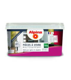 Peinture pièces à vivre satin ALPINA 2,5L framboise