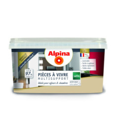 Peinture pièces à vivre satin ALPINA 2,5L lin