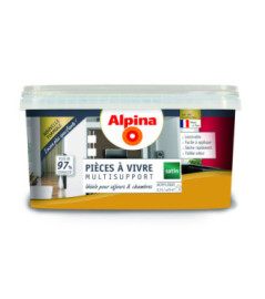 Peinture pièces à vivre satin ALPINA 2,5L moutarde