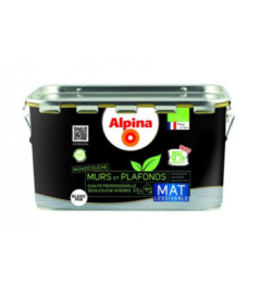 Peinture ALPINA premium murs & plafonds 0% conservateur mat blanc 2,5L