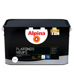 Peinture ALPINA premium plafonds neufs mat blanc 2,5L