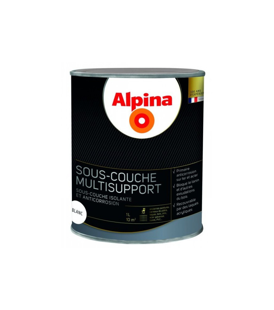 Sous-couche multisupport ALPINA blanc 1L