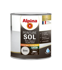 Peinture sol intérieur satin ALPINA 0,5L gres