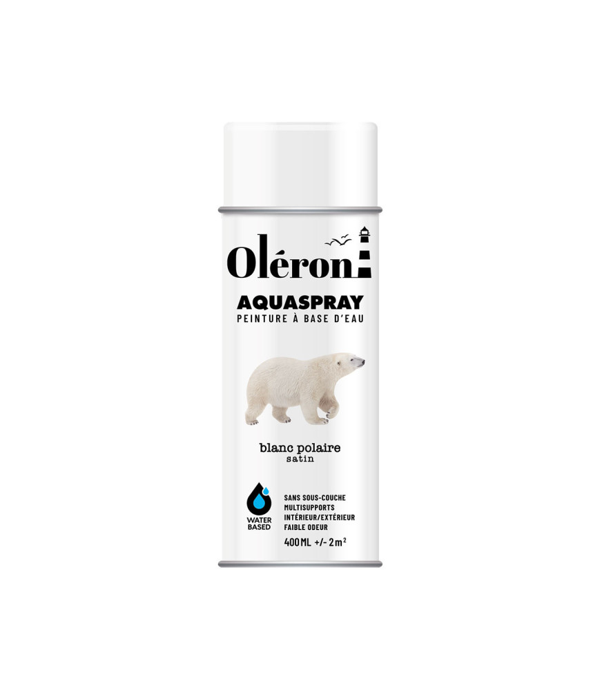 Aérosol TECHNIMA Aquaspray Oléron blanc polaire satiné 400ml