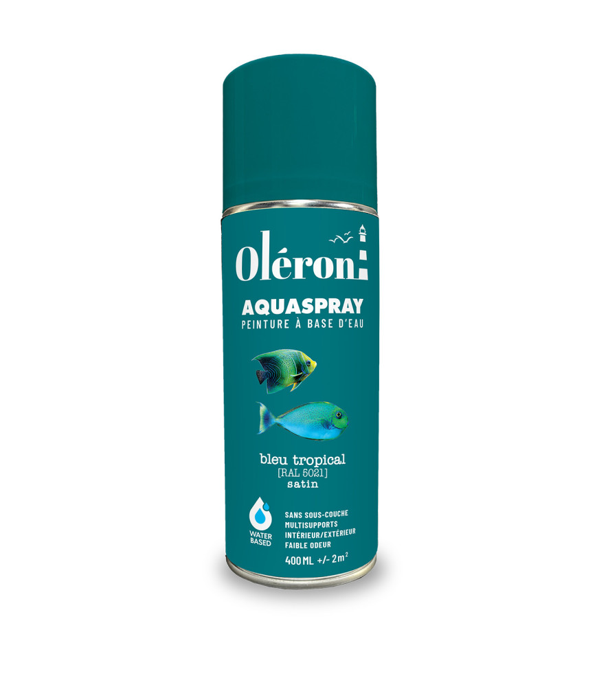 Aérosol TECHNIMA Aquaspray Oléron bleu tropical satiné 400ml