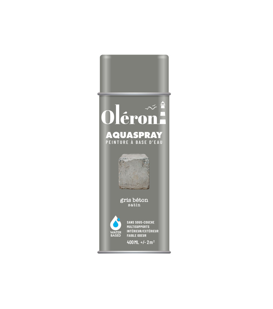 Aérosol TECHNIMA Aquaspray Oléron gris béton satiné 400ml