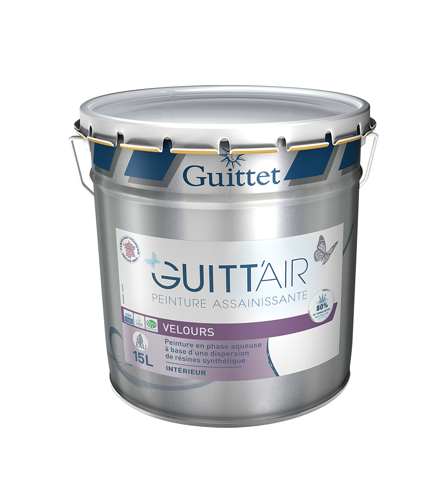 Peinture GUITTET Guitt'Air velours Blanc 15L