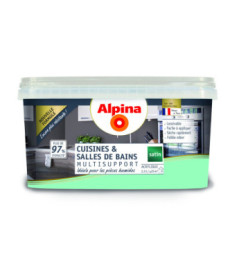 Peinture Cuisine & Bains satin ALPINA 2,5L menthe glaciale