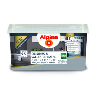 Peinture Cuisine & Bains satin ALPINA silex 2,5L