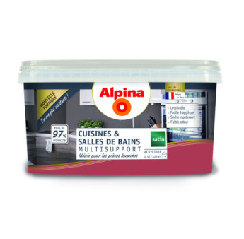 Peinture Cuisine & Bains satin ALPINA terracotta 2,5L