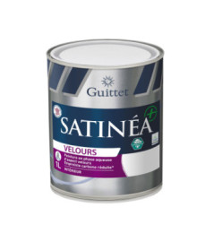 Peinture GUITTET Satinéa+ BC velours blanc 1L