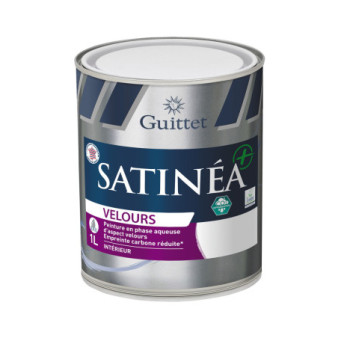 Peinture GUITTET Satinéa+ BC velours blanc 1L