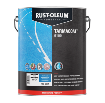 Peinture RUST-OLEUM Tarmacoat RAL 5017 bleu signalisation 5L