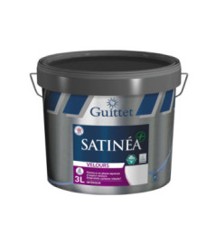 Peinture GUITTET Satinéa+ BC velours blanc 3L