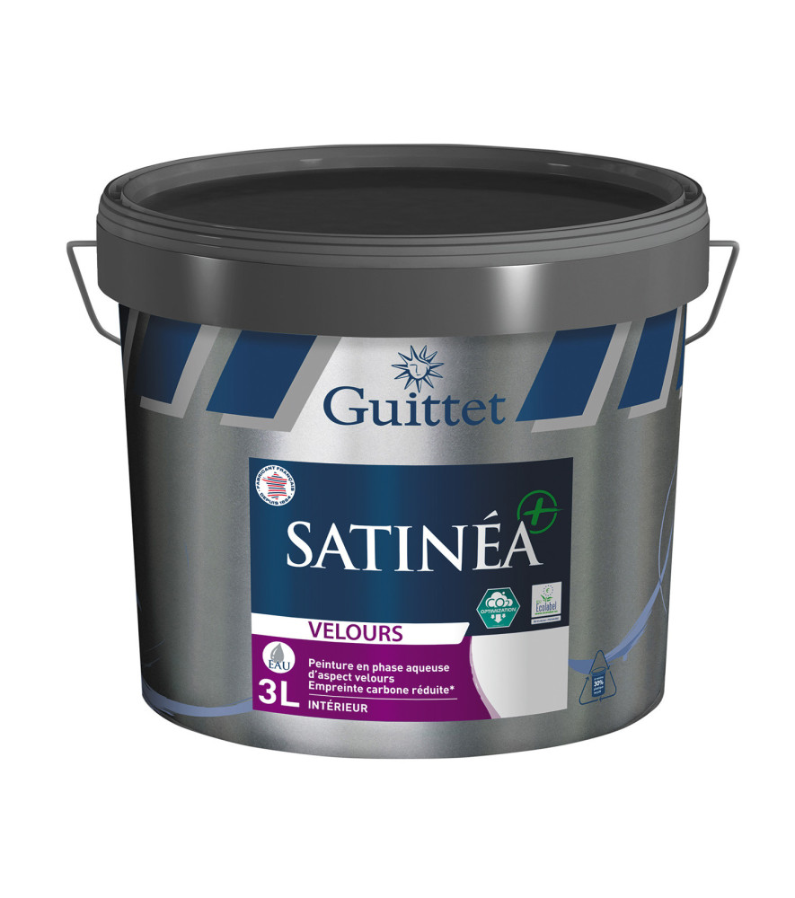 Peinture GUITTET Satinéa+ BC velours blanc 3L