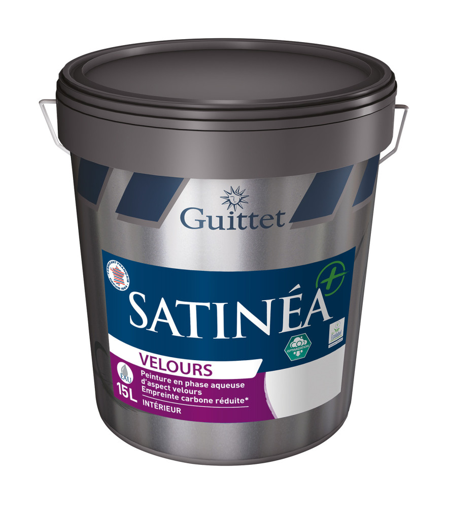 Peinture GUITTET Satinéa+ BC velours blanc 15L