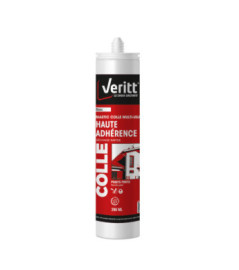 Mastic colle haute adhérence VERITT multi-usage blanc 290ml