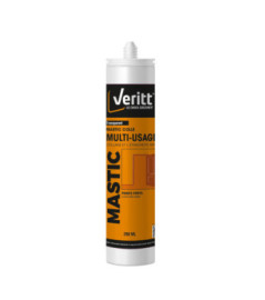 Mastic colle multi-usage VERITT transparent 290ml