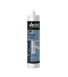 Mastic silicone cuisine & bain VERITT blanc 280ml