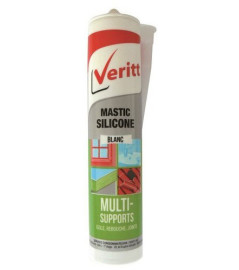 Mastic multi-usage VERITT silicone blanc 280ml