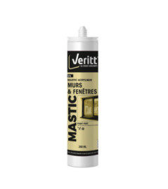 Mastic murs et fenêtres VERITT acrylique gris 280ml