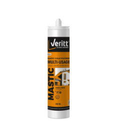 Mastic-colle hybride VERITT multi-usage blanc 290ml