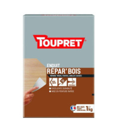 Enduit répar'bois poudre TOUPRET gamme les Essentiels 1kg