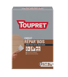 Enduit répar'bois poudre TOUPRET gamme les Essentiels 2kg