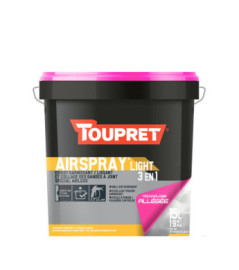 Enduit allégé garnissant,lissant et de collage TOUPRET Airspraylight 3en1 15L