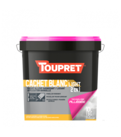 Enduit Allégé Garnissant/Lissant TOUPRET Bâtiment Cachet Blanc light 2en1 10L