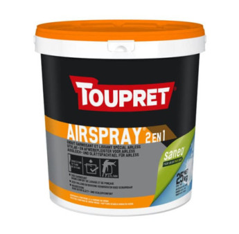 Enduit garnissant TOUPRET Bâtiment Airspray 2-en-1 25kg