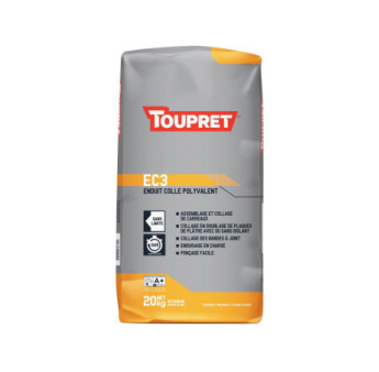 Enduit colle TOUPRET Bâtiment EC3 intérieur 20kg